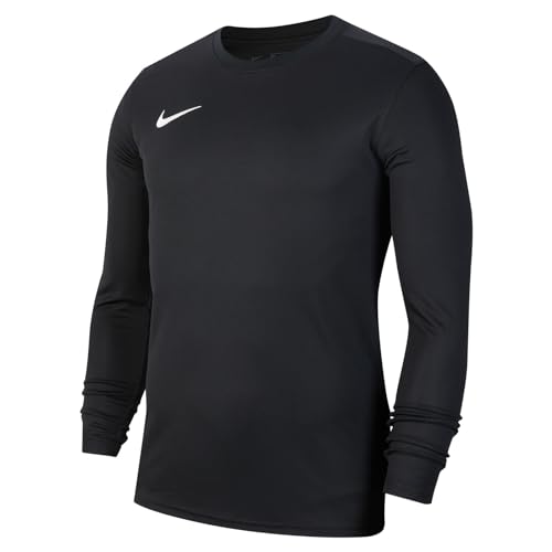 Nike Y Nk Dry Park VII JSY LS T-Shirt A Manica Lunga, Unisex Bambini, Black/White, XL