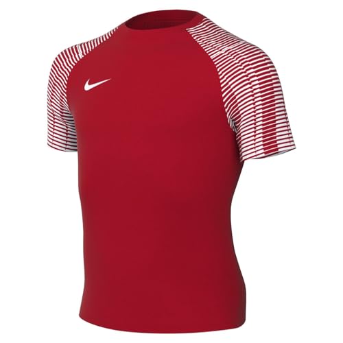 Nike Y Nk DF Academy JSY SS in Jersey, Rosso University/Bianco/Bianco, 8-10 Anni Unisex-Bambini e Ragazzi