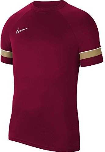 Nike Dri-FIT Academy 21, Maglia Manica Corta Bambino, rosso (Team Red/White/Maglia Oro/Bianco), L