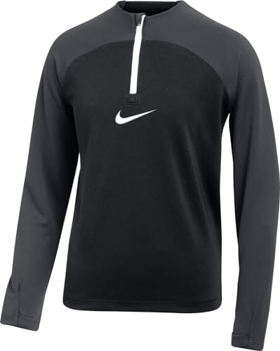 Nike Y Nk DF Acdpr Dril Top K Maglia a Maniche Lunghe, Bianco/Nero/Antracite, 7-8 Anni Unisex-Bambini e Ragazzi