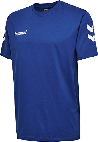 Hummel Hmlgo T-Shirt Bambino In Cotone S/S, 128, Blu vero