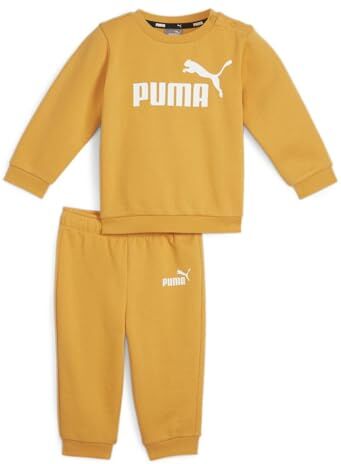 Puma Minicats Ess Crew Jogger FL, Tuta da Pista Unisex-Bambini, tè allo Zenzero, 92