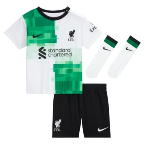 Nike Liverpool  LFC LK Nk DF Kit AW Minikit Unisex Bambino White/Green Spark/Black L