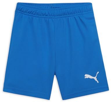 Puma teamRISE Short Jr, Pantaloncini Unisex Bambini e Ragazzi, Electric Blue Lemonade/White, 128