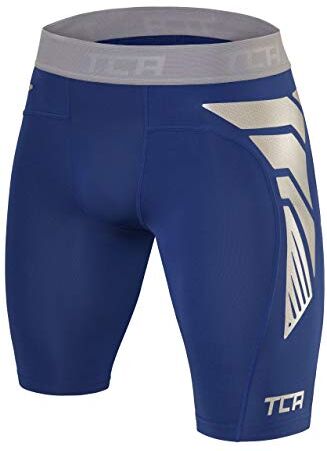 TCA Shorts Carbonforce Termici a Compressione per Ragazzo Blu, L Ragazzi (10-12 Anni)