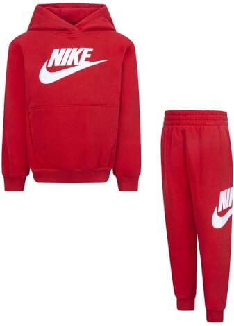 Nike Tuta da Bambini Club Fleece Rossa Taglia 5-6 A Codice