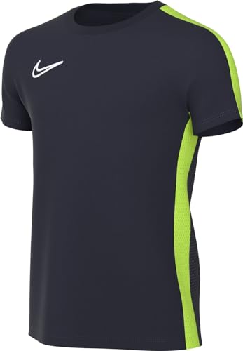 Nike Unisex Kids Short-Sleeve Soccer Top Y Nk DF Acd23 Top SS, Obsidian/Volt/White, , XL