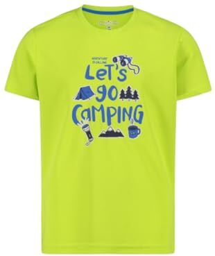 CMP T-Shirt Maglietta, Lime, 164 Unisex-Bambini e Ragazzi