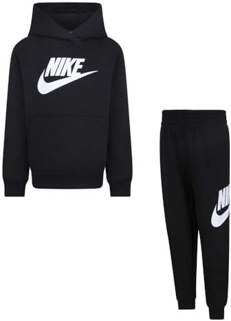 Nike Tuta da Bambini Club Fleece Nera Taglia 6-7 A Codice