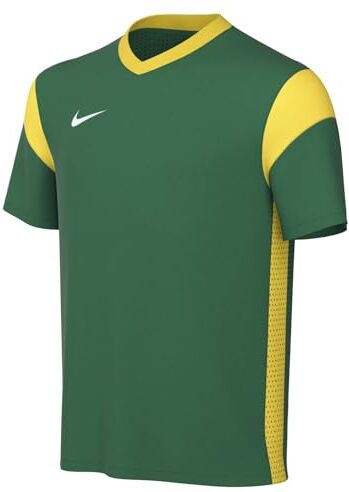 Nike Unisex Kids Short-Sleeve Soccer Jersey Y Nk DF Prk Drb III JSY SS, Pine Green/Tour Yellow/Tour Yellow/White, , S