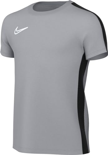 Nike Unisex Kids Short-Sleeve Soccer Top Y Nk DF Acd23 Top SS, Wolf Grey/Black/White, , XS