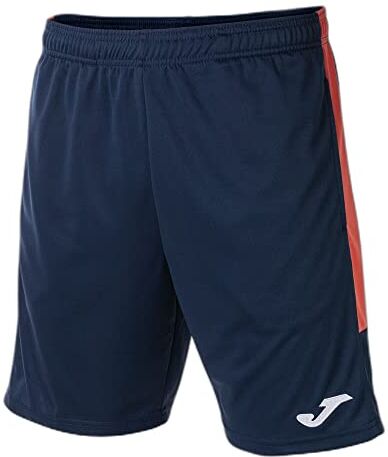 Joma Bermuda Eco Championship, Blu Navy/Arancione Fluo, L Uomo