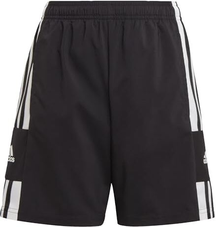 Adidas Squadra 21 Woven Shorts, Pantaloncini Unisex-Bambini e Ragazzi, Black/White, 164