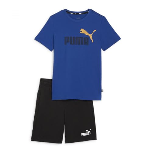 Puma Maglia Corta B Tuta da Pista, Glassa al Cobalto, 128 Bambini e Ragazzi