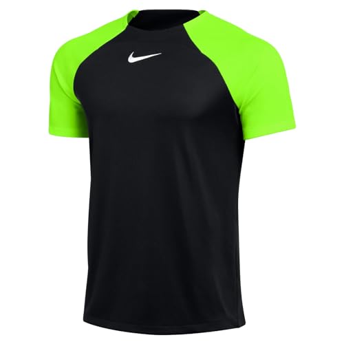 Nike DF Academy PRO, T-Shirt Uomo, Black/Volt/White, L