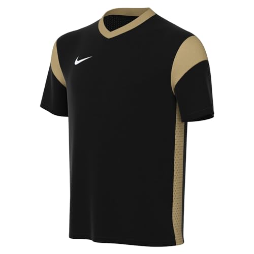 Nike Unisex Kids Short-Sleeve Soccer Jersey Y Nk DF Prk Drb III JSY SS, Black/Jersey Gold/Jersey Gold/White, , M