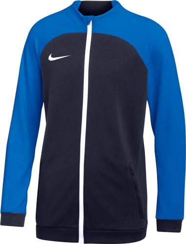 Nike Y Nk DF Acdpr TRK Jkt K Giacca, Ossidiana/Royal Blu/Bianco, 10-12 Anni Unisex-Bambini e Ragazzi