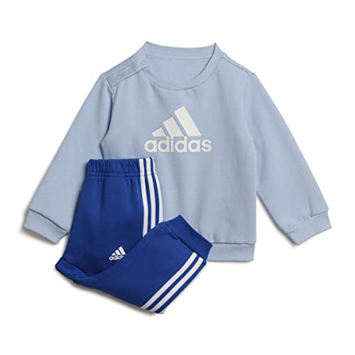 Adidas Badge of Sport, Tuta sportiva Unisex Bimbi 0-24, Blu (Blue Dawn/White), 18-24mesi