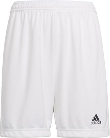 Adidas Entrada 22 Shorts, Pantaloncini Sportivi Unisex Bambini e ragazzi, Bianco, 164