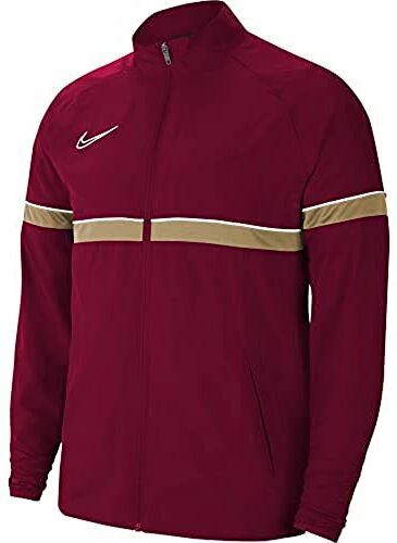 Nike Giacca da allenamento Y Nk Dry Acd21 Trk Jkt W, Bambino, Giacca da tuta, , Rosso/bianco/oro jersey/bianco, 128-140