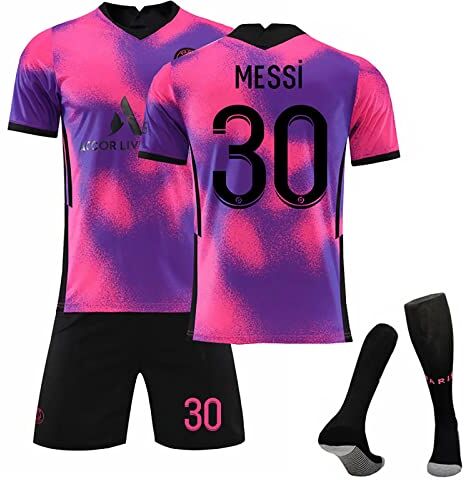 Generic Maglia PSG Bambino Calcio Paris Maglia Completo PSG Kit Allenamento Calcio, Tuta PSG Uomo T-Shirt Pantaloncini di Calcio da Uomo Bambino, Maglietta di Paris