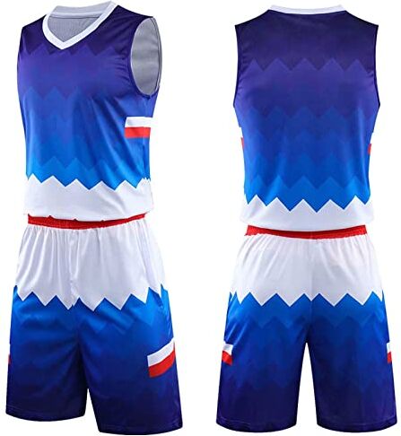 VOLLENC Uomini/Ragazzi Personalizzati Sport Pallacanestro Maglie Quick Dry Traspirante Micro-Elastico Personalizzato Uniforme Squadra