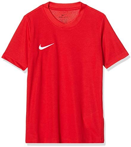 Nike Park Vi Jersey Youth Ss, Maglietta a Maniche Corte Bambino, Rosso (University Red/White), XS