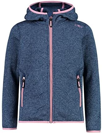 CMP Giacca in Knit-Tech da bambini con cappuccio fisso, Blue-Fard, 116