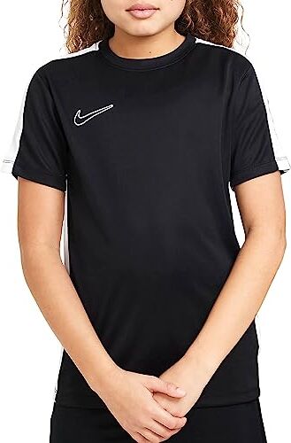 Nike DF Acd23 T-Shirt, Bianco/Nero/Bianco, 140-152 Unisex-Bambini e Ragazzi