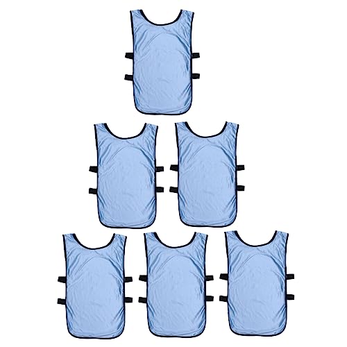 VALICLUD 6 Pezzi Squadra Pinni Di Calcio Giovanile Pinne Di Pallavolo Calcio Per Bambini Gilet Per Bambini Pinni Di Allenamento Di Calcio Maglietta Da Calciatore Badminton Bambino