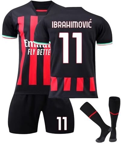 DUOROUPUTAO Maglietta Calcio Uomo Kit Calcio Completo Completi Calcio Uomo Maglia Calcio 2024 t Shirt Maglie Calcio Completo da Calcio Bambino Calzini Calcio Antiscivolo(A-11,22), 6-7 anni