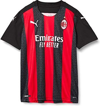 Puma Unisex Bambini e Ragazzi 1A Maglia Versione Replica Jr, Tango Red  Black, 140