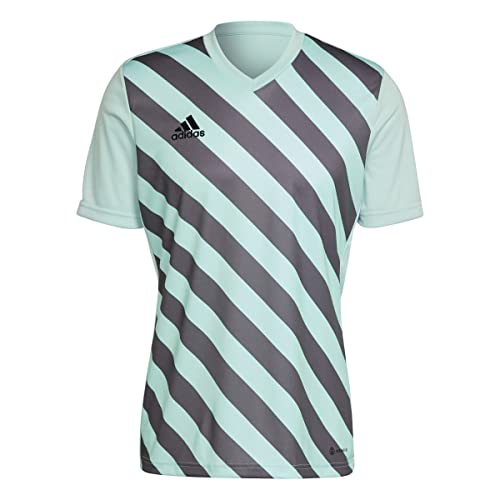 Adidas Ent22 GFX JSY, T-Shirt Uomo, Clear Mint/Team Grey Four, XS