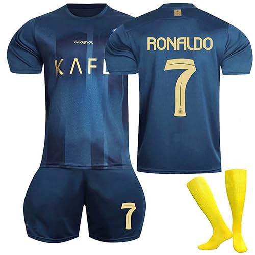 FTRGHNY Maglia Calcio per Bambini Adulti,Maglietta da calcio,Rosso Maglia,2024 Set di Maglie da Calcio,Abbigliamento da Allenamento per il Calcio Camicia, Pantaloncini e Calzini