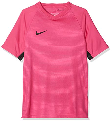 Nike Bambini Tiempo Premier Maglietta, Bambini, Rosa (vivid pink/Black), L