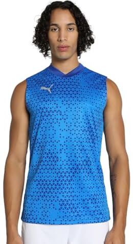 Puma Teamcup Maglia Allenamento SL, Maglietta Uomo, Limonata Blu Elettrico, XL