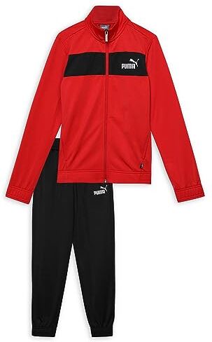 Puma Poly Suit cl B, Tuta Bambino, Rosso (High Risk Red), 152