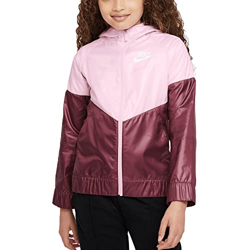 Nike Giacca Sportiva per Bambini Sportswear Windrunner Rosa, Taglia 13-15 Anni