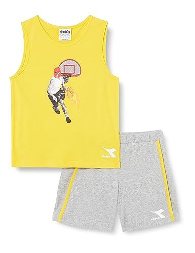 Diadora JB.Set SL Sport Art, Vibrant Yellow, M Bambini e Ragazzi