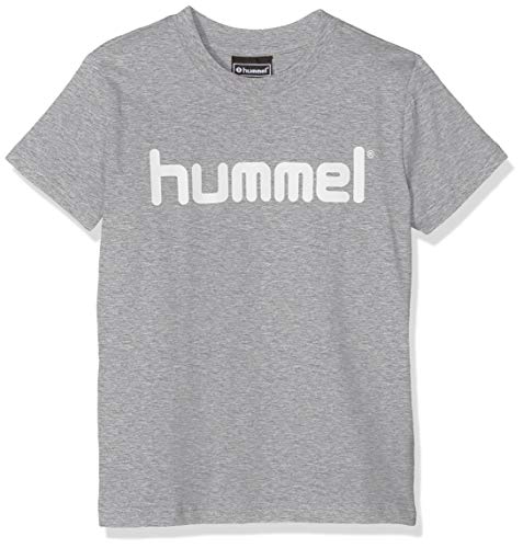 Hummel HMLGO Kids Cotton Logo T-Shirt S/S Color: Grey Melange_Talla: 164