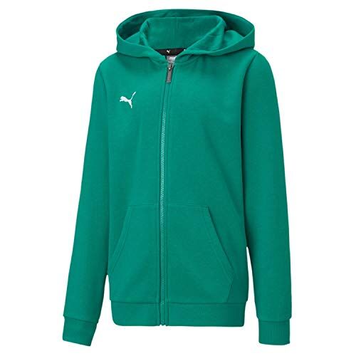 Puma Teamgoal 23 Casuals Hooded Jacket Jr, Giacca con Cappuccio Unisex Bambini, Pepper Green, 152