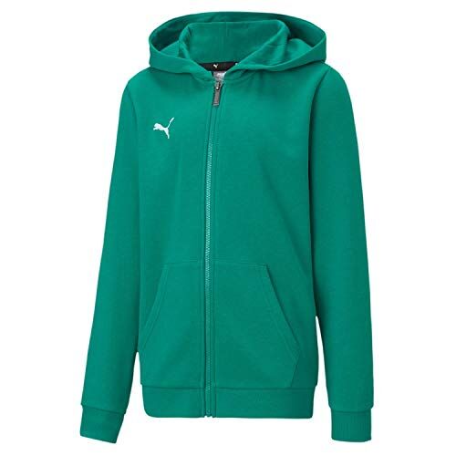 Puma Teamgoal 23 Casuals Hooded Jacket Jr, Felpa Unisex Bambini, Pepper Green, 128