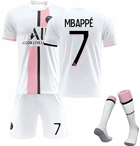 Generic Maglia PSG Bambino Calcio Paris Maglia Completo PSG Kit Allenamento Calcio, Tuta PSG Uomo T-Shirt Pantaloncini di Calcio da Uomo Bambino, Maglietta di Paris