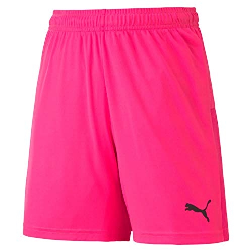Puma Teamgoal 23 Knit Shorts Jr, Pantaloncini Unisex Bambini, Fluo Pink Black, 152