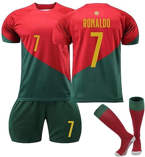 Generic 2024 Maglia da calcio per bambini adulti,Nr.7 Al NASSR FC Maglietta da calcio casa/visitatore,23/24 Set di maglie da calcio,Abbigliamento da allenamento per il calcio Camicia, pantaloncini e calzini