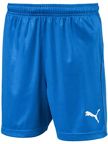 Puma Liga Core Football Jr, Pantaloncini Unisex-Bambini, Blu (Electric Blue Lemonade/White), 128