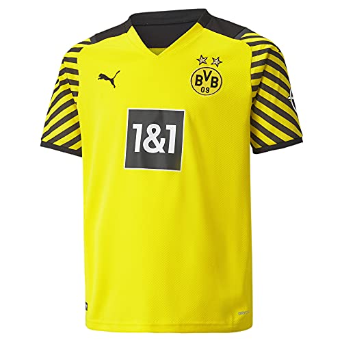 Puma Borussia Dortmund Stagione 2021/22 Attrezzatura da Gioco, Game-Kit Home, Unisex, Cyber Yellow Black, S