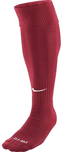 Nike Calzini classici da calcio Dri-Fit, alti fino al ginocchio, unisex per adulti, rosso/bianco, M (38-42)