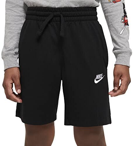 Nike -010 B NSW Short JSY AA Pantaloni Sportivi Bambino Black/White/White Taglia XS