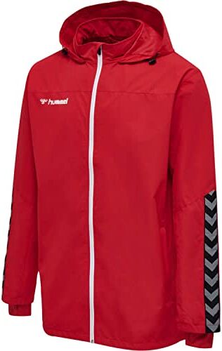 hummel hmlAUTHENTIC Kids all-Weather Jacket, Giacca Bambino, Rosso Vivo, 116